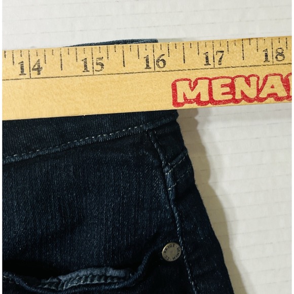 Paige Jimmy Jimmy Shorts Size 32 Blue Denim Dark Wash Stretch Luxury Coquette - Picture 6 of 6